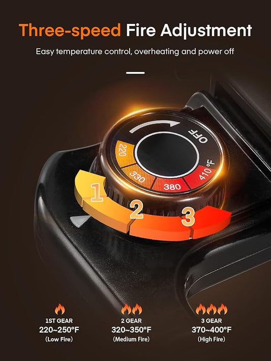 Compact electric pot for boiling, frying, steaming, grilling, and more.
